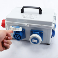 Boîte de distribution d'alimentation monophasée Ceeform 32A 16A, indice de protection IP67, 220V, 4 prises, verrouillage à clé, prise électrique extérieure en ABS