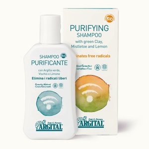 Argital Champú Orgánico Purificante en Formato Líquido de 250ml con Arcilla Verde, Visco y Limón para Cabello Graso Unisex - Product Image 1
