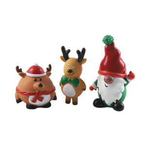 Fábrica personalizada lindo perro juguete Navidad Reno perro juguete masticar pequeñas mascotas juguetes para mascotas chirriantes - Product Image 4