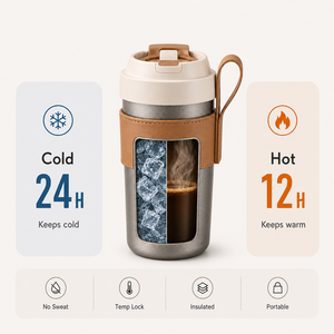Smart Temperature Display Titanium Coffee Mug Vacuum Insulated LED <b>Digital</b> Cup - Product Image 4