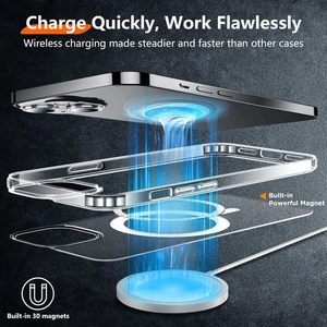 Custodia Magnetica Trasparente 3 in 1 con Protezione <span class=keywords><strong>Fotocamera</strong></span> in Vetro Temperato 9H per <span class=keywords><strong>iPhone</strong></span> 17 16 15 14 <span class=keywords><strong>13</strong></span> Pro Max - Product Image 6