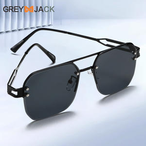 Gafas de Sol Cuadradas Metálicas Greyjack UV400 Unisex, Protección Solar, Moda, Viajes, Conducción, Actuaciones en Escenario - Product Image 4