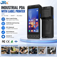 Imprimante thermique portable JR YK58D PDA avec lecteur de codes-barres 1D 2D, batterie double 5500 mAh, appareil robuste pour l'inventaire d'entrepôt