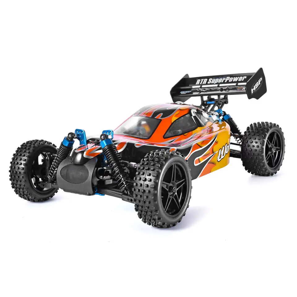 HSP RC Car 1/10 Scale 4wd Two Speed Off Road Buggy Nitro Gas Power Remote Control Car 94166 Warhead High Speed Hobby Toys