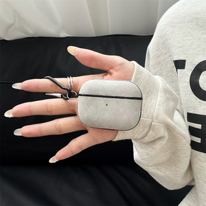 Étui simple en cuir PU effet agneau pour Apple <span class=keywords><strong>Airpods</strong></span> 1 <span class=keywords><strong>2</strong></span> 3 4 <span class=keywords><strong>Pro</strong></span> <span class=keywords><strong>2</strong></span>, housse de protection pour écouteurs sans fil, boîte de charge pour <span class=keywords><strong>Airpods</strong></span> <span class=keywords><strong>Pro</strong></span> 3 - Product Image 4