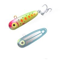 Leurre Micro Artificiel Dur en ABS 3.2g, Type Crayon, à Coulée Lente, pour Truite de Ruisseau, Poisson-Bouche de Cheval, Poisson-Bande Verte, Micro Leurre