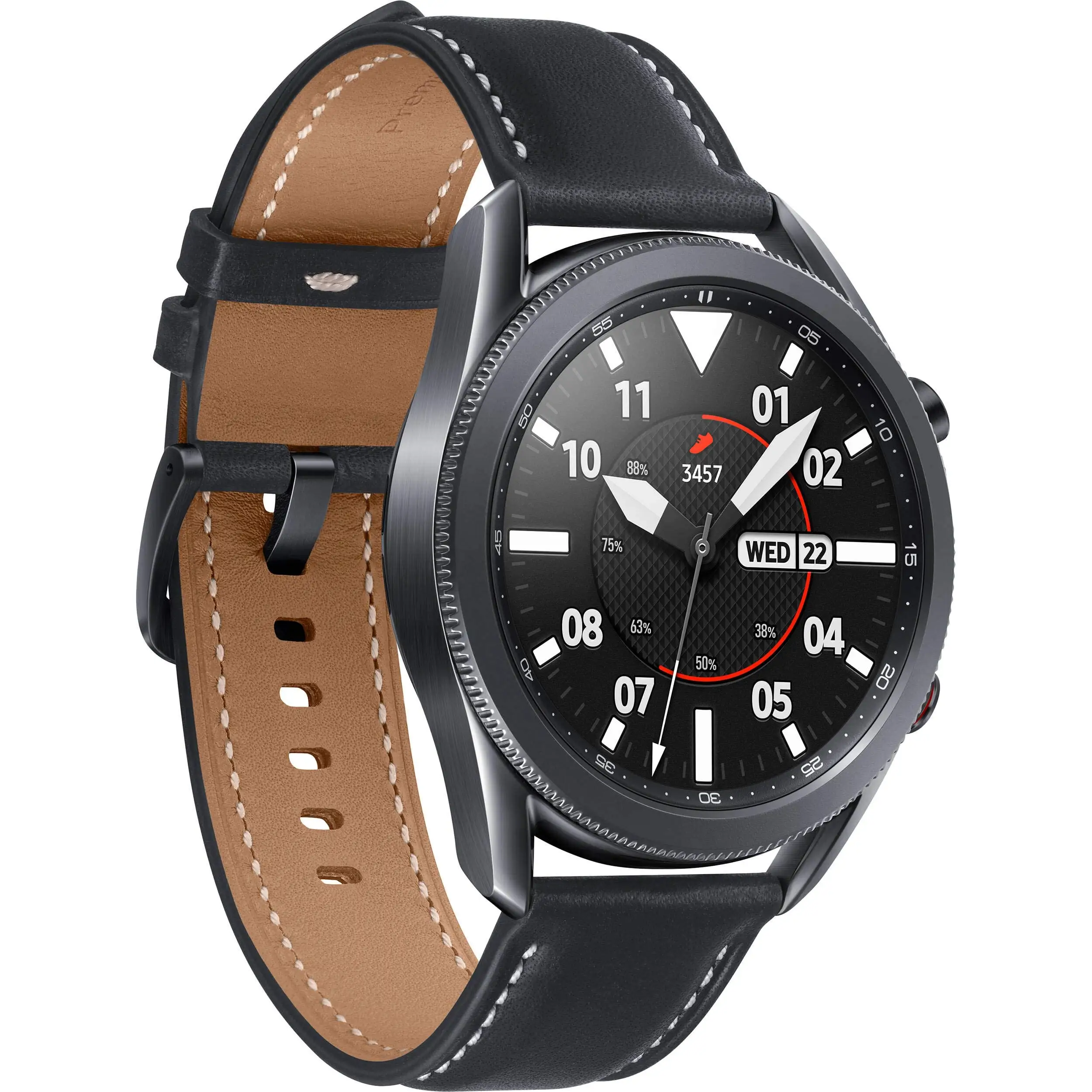Fitness Tracking Mystic Silver Round Smartwatch Unisex Adult Smart Watch For Samsung Galaxy Watch 3 Sm-R855U Lte