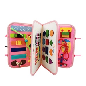 Libro de Actividades Sensoriales Montessori para Niños Preescolares, Diseño Nuevo, Plegable, de Tela, Juguetes Interactivos para Autismo - Product Image 1