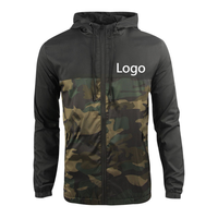 Veste coupe-vent camouflage pour homme, imperméable, respirante, en maille, avec logo personnalisé OEM, pour l'automne, vêtements d'extérieur