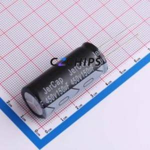 ERA450V150M18X40ตัวเก็บประจุอลูมิเนียมอิเล็กโทรไลติกผ่านรู D18xL40mm 150uF 20% 450V 420mA-120Hz - Product Image 1