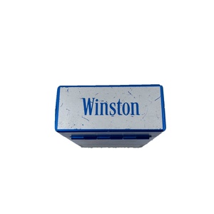 Caja de Cigarrillos Rectangular Pequeña de Hojalata, Estilo Ruso Winston, con Tapa Abatible, Personalizable - Product Image 2