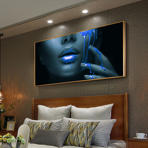 <span class=keywords><strong>Peinture</strong></span> sur toile HD de luxe <span class=keywords><strong>moderne</strong></span> pour salon, grande décoration murale pour la maison, murale liquide dorée de <span class=keywords><strong>femme</strong></span>, imperméable - Product Image 5