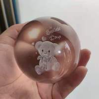 Boule de cristal K9 de grande taille, polie, vierge, de haute qualité, gravée au laser 3D, pour gravure laser, cadeau, événement, YIWU