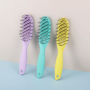 Ventes chaudes Peigne démêlant en plastique Brosse à cheveux de <span class=keywords><strong>massage</strong></span> pour les nœuds des cheveux - Product Image 1