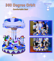 6 Places Centre Commercial D'affaires Manege Attraction Enfants Amusement Manèges Merry Go Round Carrousel Pour Enfants Aire De Jeux