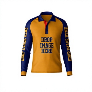 OEM ODM Wholesale <b>Men</b> <b>Long</b> <b>Sleeve</b> <b>Polo</b> <b>Shirts</b> Custom Embroidery Logo Corporate Uniform - Product Image 5