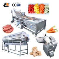 Machine à éplucher et laver les légumes, gingembre, concombre, pommes de terre, carottes, avec fonction de découpe en dés