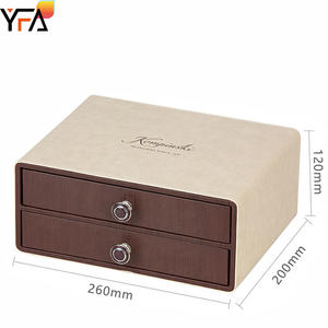 Fournitures pour hôtels Ensemble en cuir Commodités <span class=keywords><strong>d</strong></span>'hôtel Boîte à tiroirs avec porte-gobelets Ensembles haut de gamme pour les voyages et les chambres <span class=keywords><strong>d</strong></span>'hôtel - Product Image 4