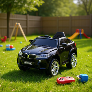 Voiture à pédales X6m 60x74x116 cm noire avec télécommande pour enfants de 3 à 8 ans - Product Image 2