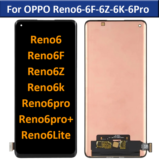 LCD Factory  Complete Mobile Phone Lcd Screen for OPPO RENO 6  LCD Display Touch Screen