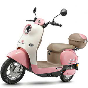 Scooter rétro Asian Dragon 48V/60V 500W beige gris, cyclomoteur électrique urbain, avec coffre arrière, 2 roues, pour adultes - Product Image 6