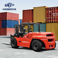 Chariot élévateur diesel Hangcha 10 tonnes série X, moteur Isuzu, robuste, mât 3000 mm, machine de levage industrielle pour la logistique portuaire