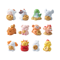 Mignon mini figure nouvel an chinois serpent décor 2025 symbole petits animaux jardin pots et jardinières figurine zodiaque résine surprise jouet