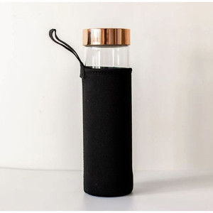 ขวดน้ำคริสตัลสีโรสโกลด์พร้อมที่กรองชา 500 มล. - Product Image 4