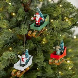 Creative Nordic Style Iron Art <b>Christmas</b> <b>Tree</b> Ornament Hot-Selling Personalized Sleigh Decorative <b>Christmas</b> Decorations - Product Image 1