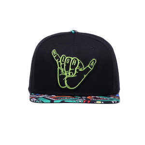 Gorra Snapback de pedido pequeño para hombres y mujeres, ala de impresión plana personalizada, gorra trasera a presión personalizada con parche bordado - Product Image 2