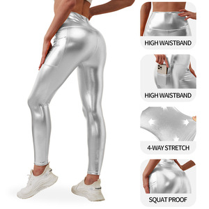 กา<span class=keywords><strong>ง</strong></span>เก<span class=keywords><strong>ง</strong></span>เลกกิ้<span class=keywords><strong>ง</strong></span> KTS424 ผลิตตามสั่<span class=keywords><strong>ง</strong></span>จากโรง<span class=keywords><strong>ง</strong></span>านผู้ผลิต (OEM) สีทอ<span class=keywords><strong>ง</strong></span> มีกระเป๋า เซ็กซี่ <span class=keywords><strong>หนัง</strong></span>เทียม ผิวสัมผัสแบบโลหะ ยืดหยุ่น สำหรับผู้หญิ<span class=keywords><strong>ง</strong></span> - Product Image 2