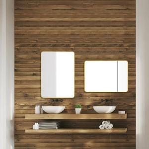 <b>Wall</b> Mounted <b>Rectangle</b> Bedroom <b>Mirror</b> Aluminum Alloy Thin Frame Floor <b>Mirror</b> Dressing <b>Mirror</b> - Product Image 4