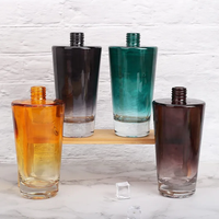 Bouteille de diffuseur d'arôme sans feu de luxe 100ml Bouteilles de diffuseur de roseau en verre vides