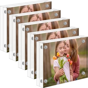 Marco de Fotos Acrílico Transparente, Soporte para Collage de Fotos Familiares, Marcos de Plástico para Fotos para Escritorio de Oficina - Product Image 6