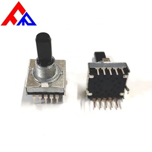 Interruptor Rotatorio de Plástico Personalizado al por Mayor de Fabricantes Profesionales, de 1 Polo, 2 Polos, 4 Posiciones, 5 Posiciones, 17 mm - Product Image 1