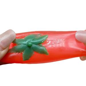 Jouets de décompression pour enfants, garçons et filles, série de légumes, forme de tomate, boule de ventilation, fluide de soulagement, pétrissage - Product Image 4