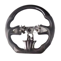 Volant de direction en cuir véritable en fibre de carbone de qualité supérieure, compatible avec Infiniti Q50