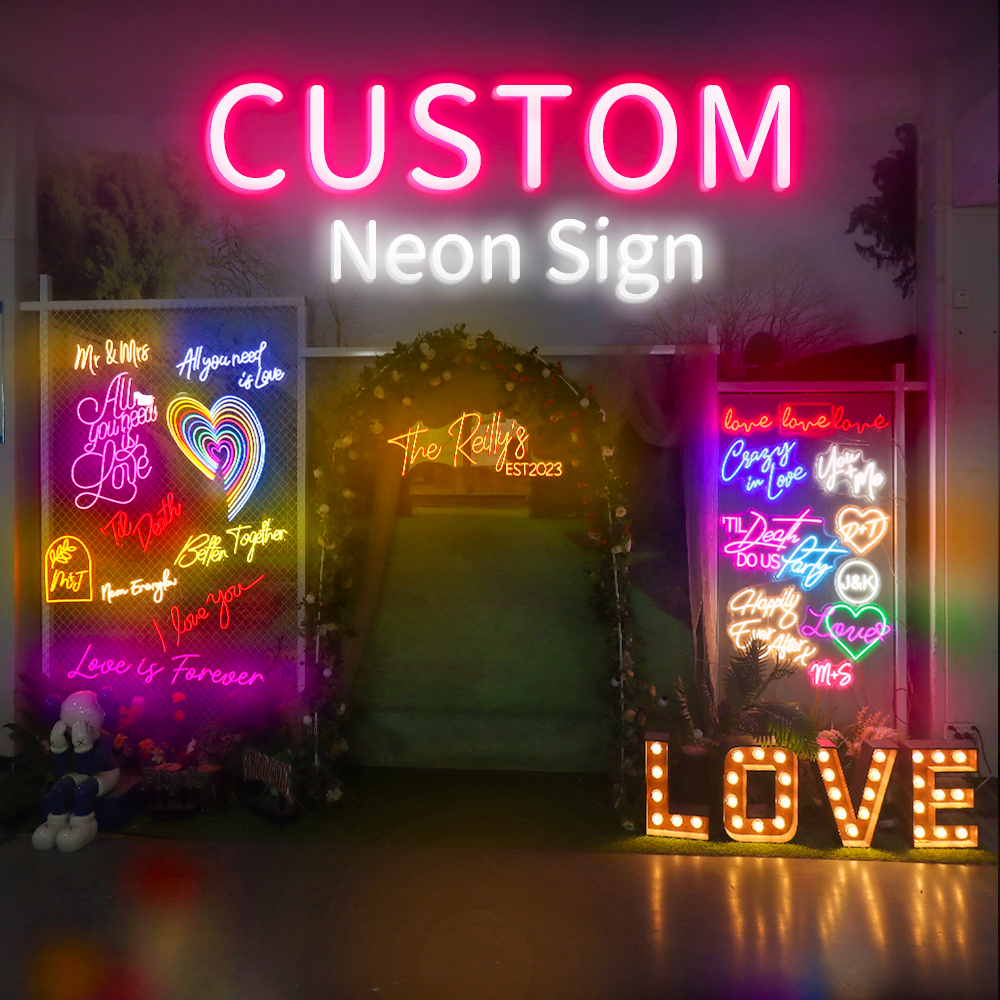 12v Wedding Neon Sign Custom,Neon Light for Home Decor, Neon Sign Wedding ,Neon Name Sign for Wedding Decor