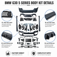 Kit carrosserie ABS direct usine pour BMW Série 5 G30 2017-2023 – Amélioration style M5 : pare-chocs avant et arrière, jupes latérales, kit de conversion complet
