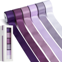 Ruban en satin uni, ruban en tissu polyester à une face, fabrique de rubans pour nœuds de fleurs, artisanat, cadeaux, bricolage