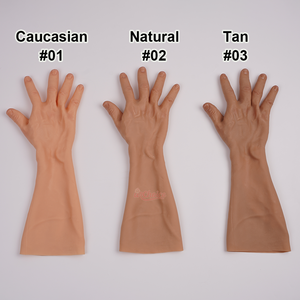 Guantes de silicona suave con uñas postizas para manos de chica joven, ideales para MTF, Crossdress, transmisiones en vivo, películas, cosplay - Product Image 2