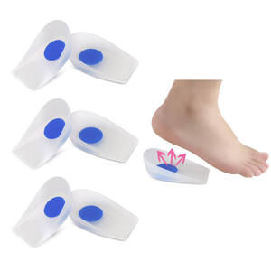 Solette in silicone per fascite <span class=keywords><strong>plantare</strong></span>, cuscinetti per tallone, inserti in silicone per aumento altezza - Product Image 5