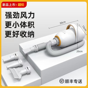 เครื่องเป่าขนสัตว์เลี้ยง 2200W 68ม./วินาที ความเร็วลมสูง พร้อมฟังก์ชั่นดูดฝุ่น สำหรับกรูมมิ่งสุนัขและแมว - Product Image 3