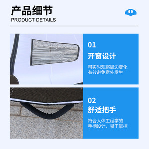 ว่าวลมเป่าลม Wavefun สีขาว ทำจากไนลอน มีหน้าต่างขนาดใหญ่ สำหรับผู้ใหญ่ เล่นในทะเล วินด์เซิร์ฟ - Product Image 3