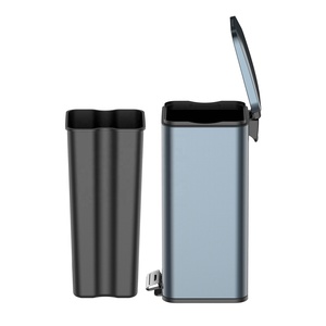 <span class=keywords><strong>Cubo</strong></span> de <span class=keywords><strong>Basura</strong></span> Rectangular de Acero Inoxidable de <span class=keywords><strong>30</strong></span> <span class=keywords><strong>Litros</strong></span> para el Hogar, con Pedal y Estructura de Pedal Cómoda - Product Image 5