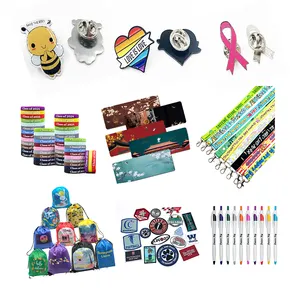 Cheap Business Promotional Gifts Bags&Lanyard&Silicone Wristband Marketing Promotional Gift Metal Pins Promotional Gift Items