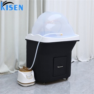 Bac à shampoing portable Kisen Head Spa avec dôme sauna et arche d'eau, personnalisable, nécessitant une installation de plomberie - Product Image 3