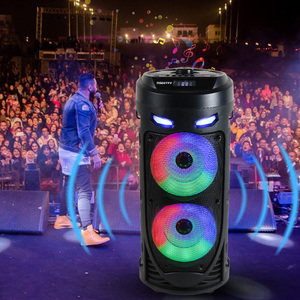 Bán Buôn 100 Wát Live Party Box Di Động Ngoài Trời Karaoke <span class=keywords><strong>Loudest</strong></span> Whit Mic Blue Tooth Loa Ngọn Lửa Ánh Sáng - Product Image 3