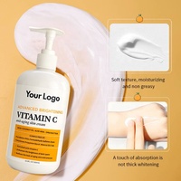 Crème Corporelle Hydratante et Nourrissante Effet Lissant, Lait Corporel Éclaircissant à la Vitamine C pour Peaux Noires – Meilleure Vente