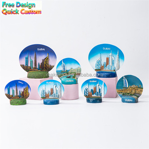 Set di Souvenir di Dubai in Resina 3D - Burj Khalifa/Burj Al Arab in Diverse <span class=keywords><strong>Dimensioni</strong></span>, Decorazione Skyline per Regali Turistici e Arredamento Casa - Product Image 1